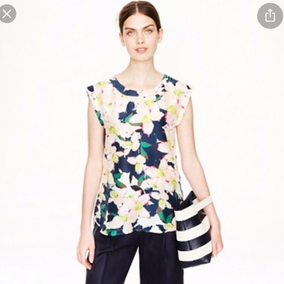 J Crew Perfect Draper Sleeveless Top - L - Picture 3 of 7